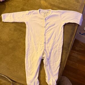 Calvin Klein White Footed One-Piece Sleepsuit